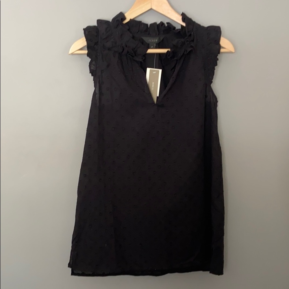 J. Crew Ruffle Collar Top